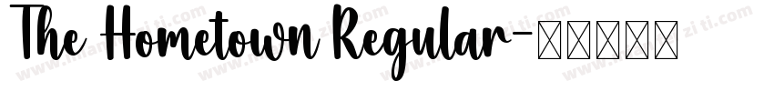 The Hometown Regular字体转换